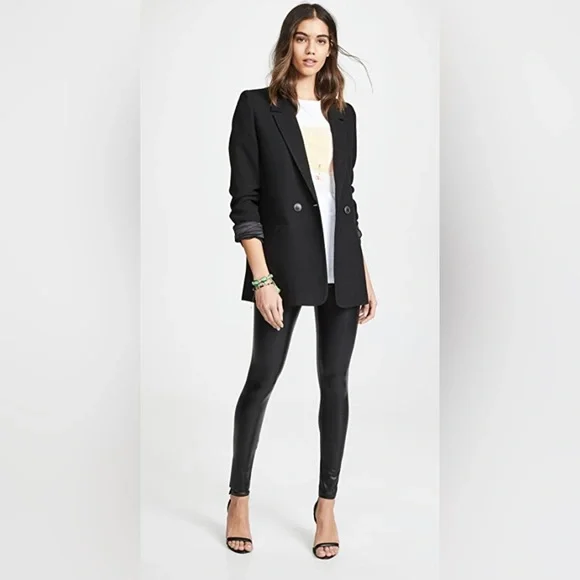 Commando Black Faux Leather Leggings sz Small VGUC - Picture 4 of 7